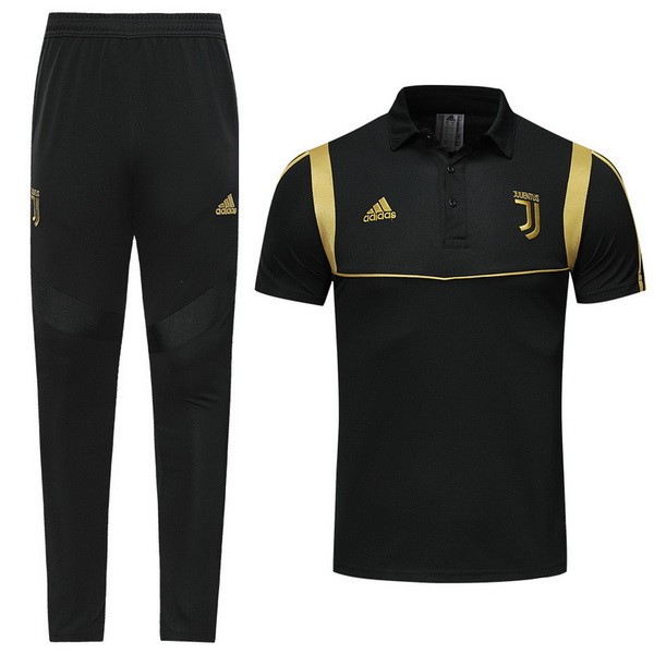 Polo Ensemble Complet Juventus 2019-20 Noir Jaune